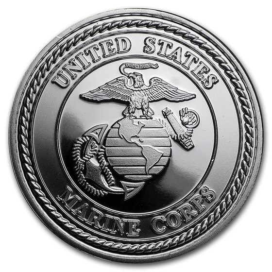 1 oz Silver Round - U.S. Marines 1 oz Silver Round - U.S. Marines